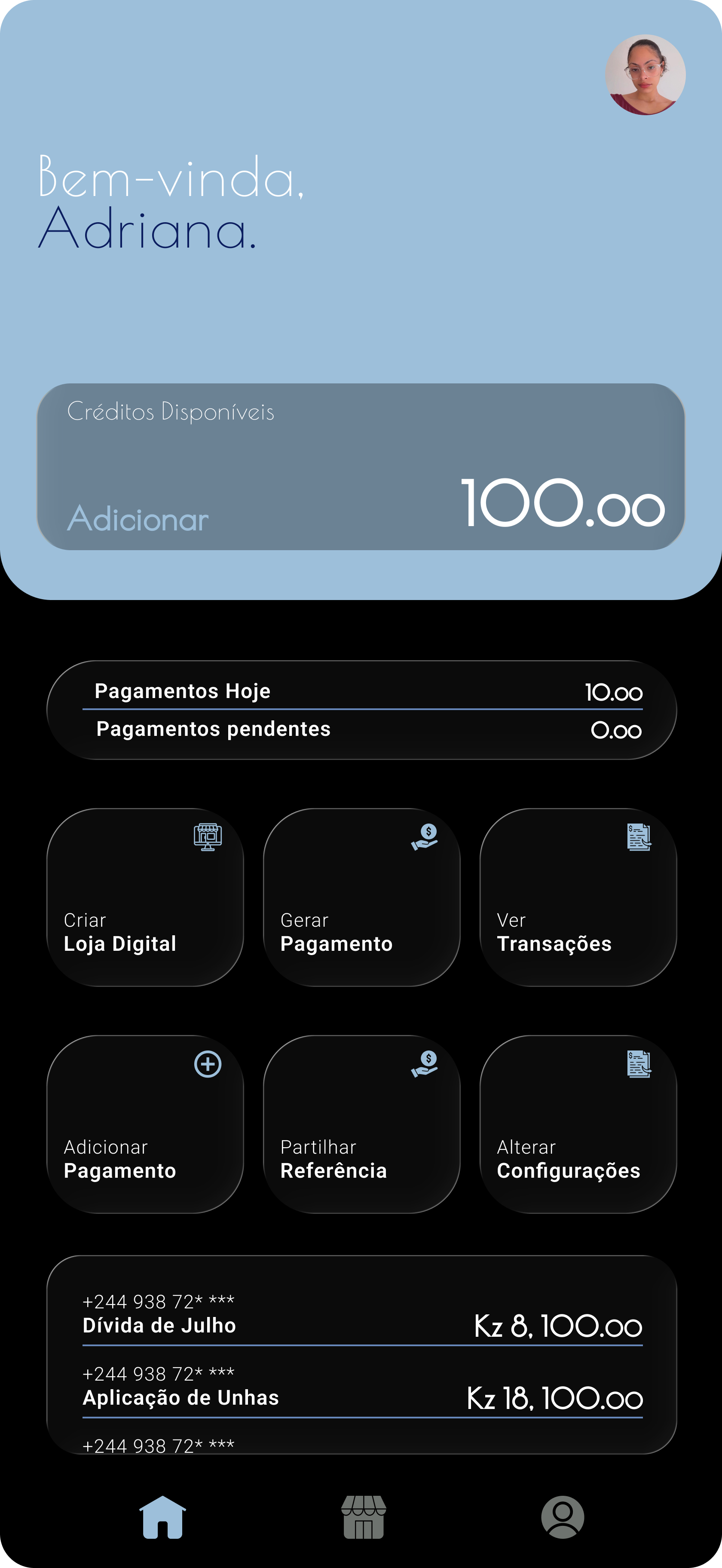 PagaJá App Interface
